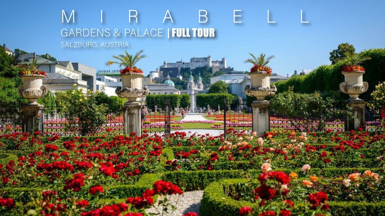 【HD 60FPS】Gentle Walks | Mirabell Palace & Gardens Salzburg Peaceful Walk