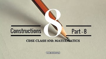 Constructions Part-8 | Exercise 11.2 SOLVED-Q.No 5,6 |Construction of Tangents|CBSE Class 10 MATH