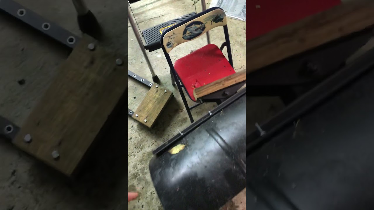 Homemade riding mower snowplow. $0.00 - YouTube