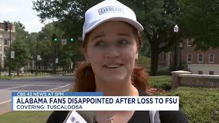 Alabama fans react after Crimson Tide’s season-opening loss to Florida State