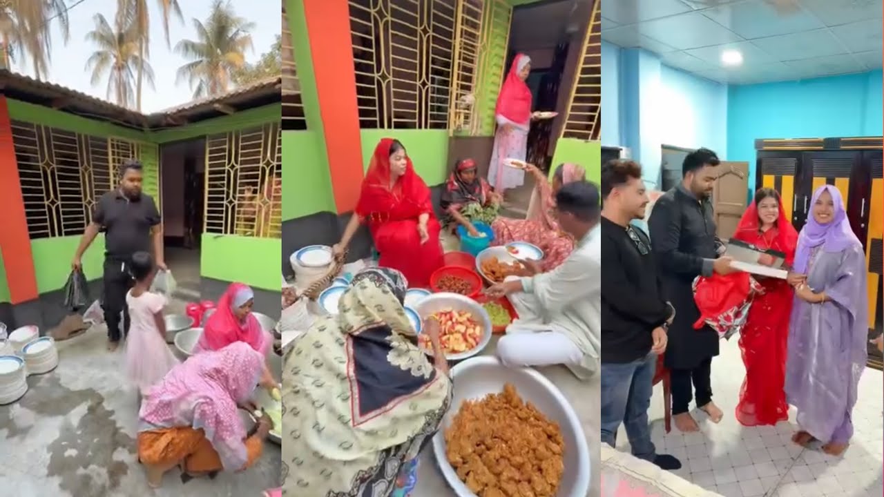 আব্বু আম্মুর দোয়া নিয়ে আমাদের বিবাহিত জীবনের প্রথম বছর পার করলাম। @AlaminChowdhuri-19 #minivlog 