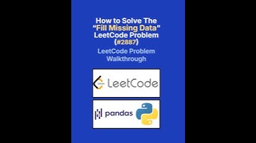 LeetCode 2887 Fill Missing Data in Python | Pandas Tutorial for Beginners
