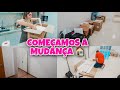 A MUDANÇA COMEÇOU + 1• DIA DE MONTAGEM DOS MÓVEIS