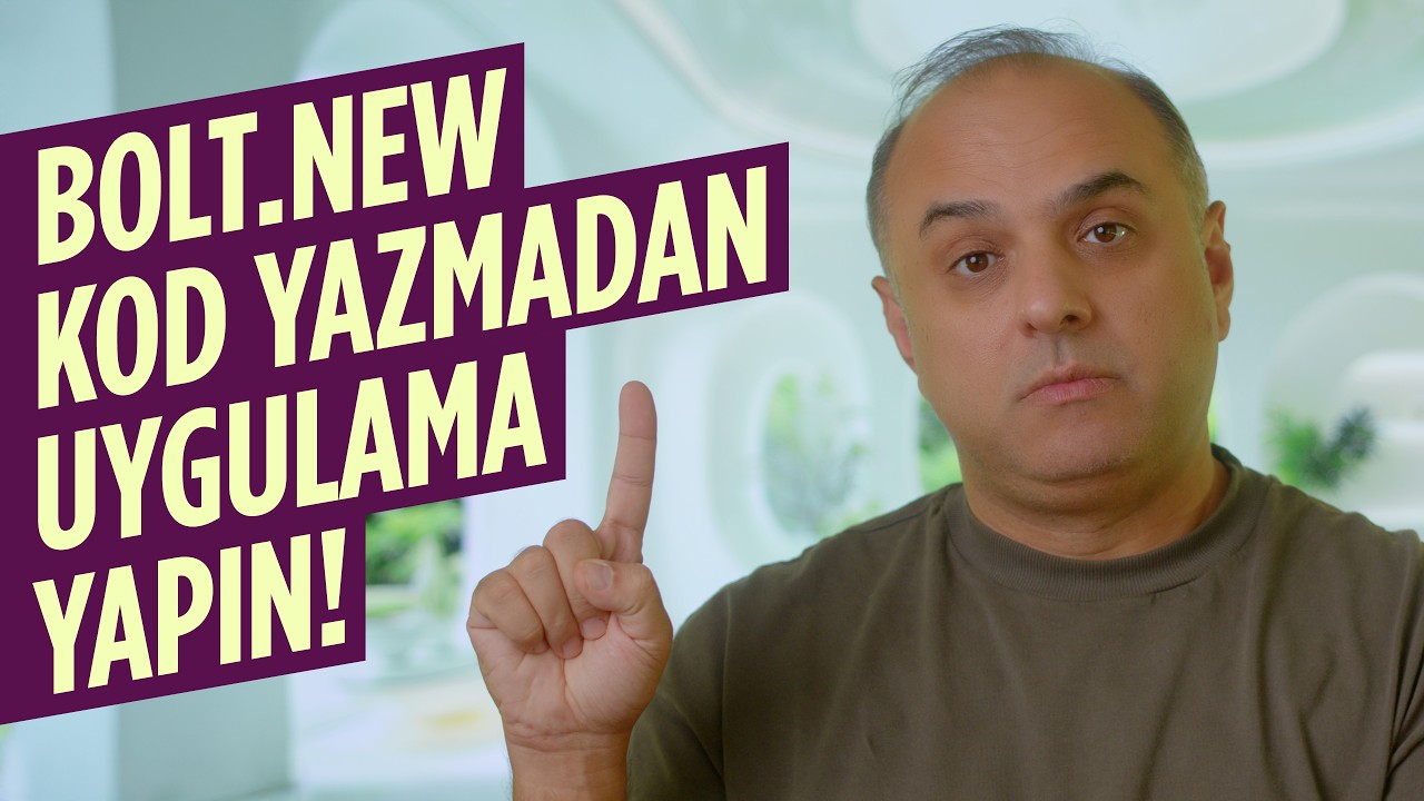💻🤖 Yapay Zeka ile Kod Yazmadan Uygulama Yapın! 🚀 Bolt.New ve 🔮 Gemini API Rehberi 🎯