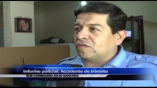 Informe Policial -  Accidente de transito