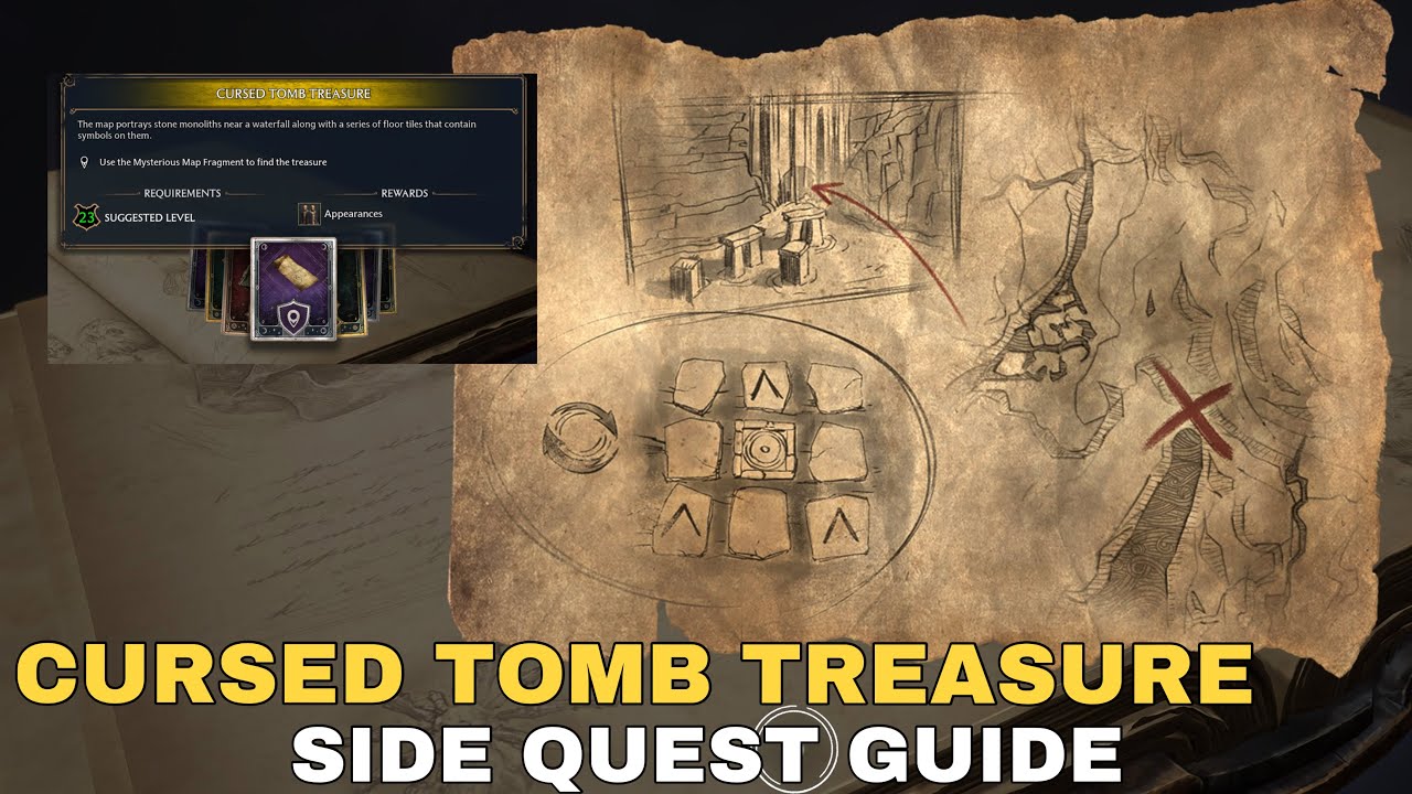 Hogwarts Legacy - Cursed Tomb Treasure Side Quest Walkthrough