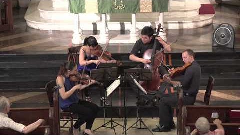 Attacca Quartet plays Haydn Op. 2 no. 1 -- Second Movement