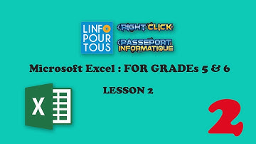 Microsoft Excel - Lesson 2 for Grades 5 & 6