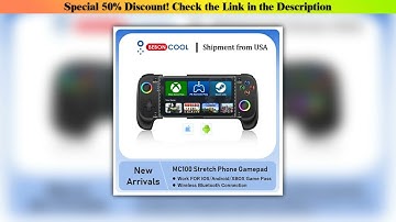 Best Seller BEBONCOOL MC100 Gamepad Telescopic For Apple IOS Android PUBG COD Stretch Wireless Blue