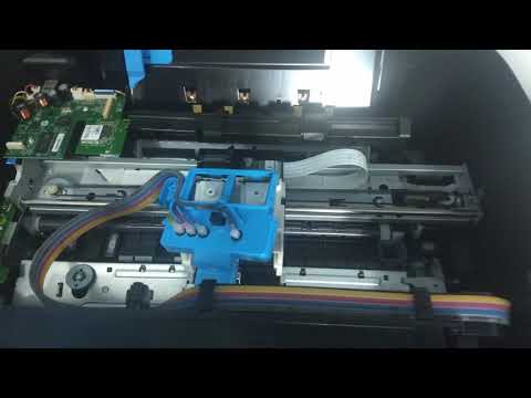 Como retirar o ar que fica na mangueira da impressora HP Deskjet GT5822.