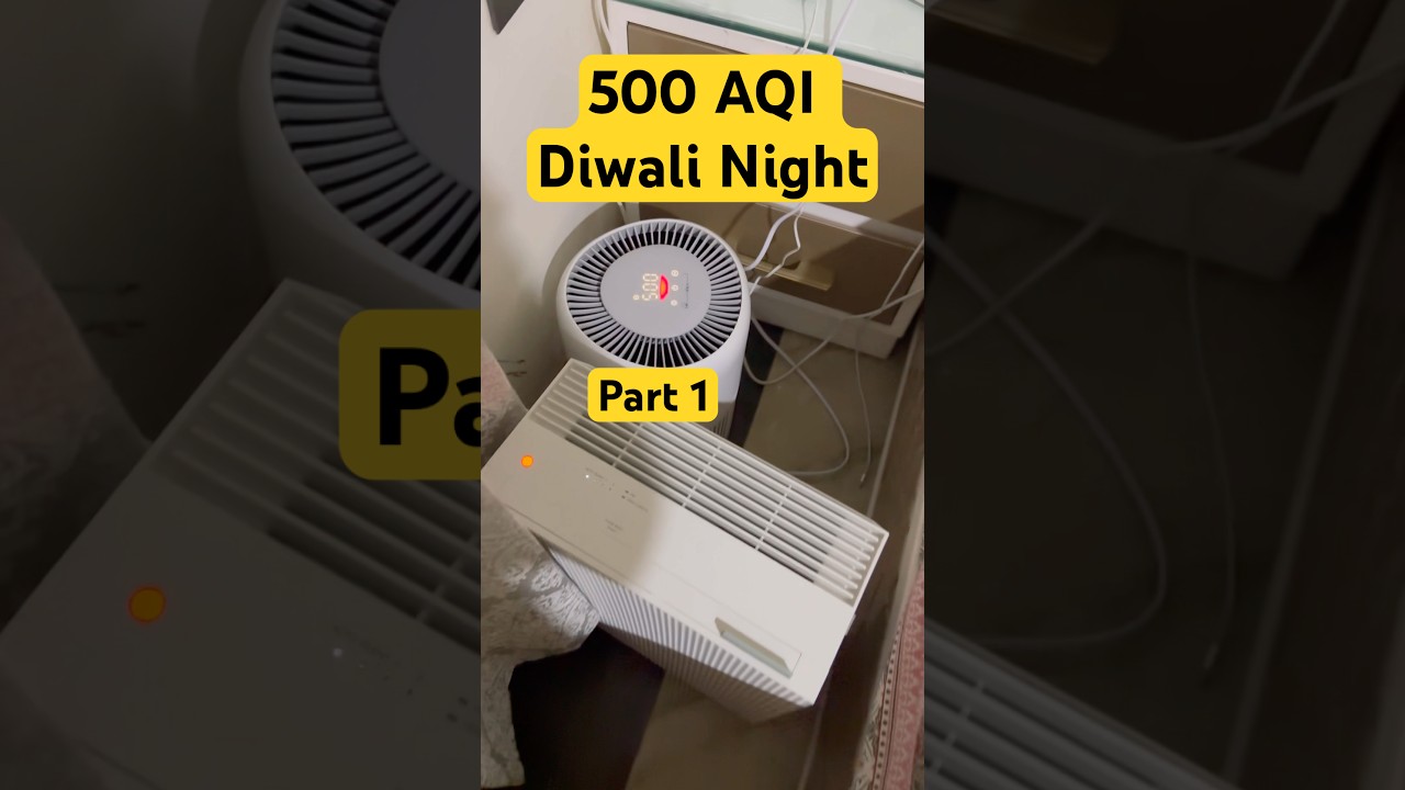 500 AQI Diwali Night Air Purifier Testing
