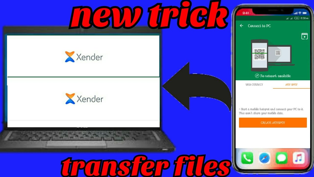 How to transfer files from android phone to PC using xender YouTube