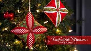 How to Make the Cathedral Window Christmas Ornaments Tutorial | a Shabby Fabrics Tutorial