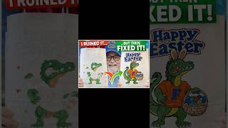 Easter Alligator Gift Bag Went Wrong (But Then...) #art #diy #painting