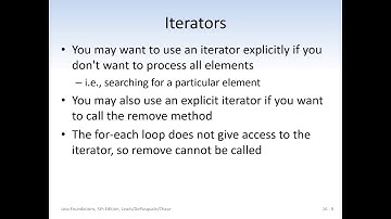 Chapter 16 Iterators Lecture 1