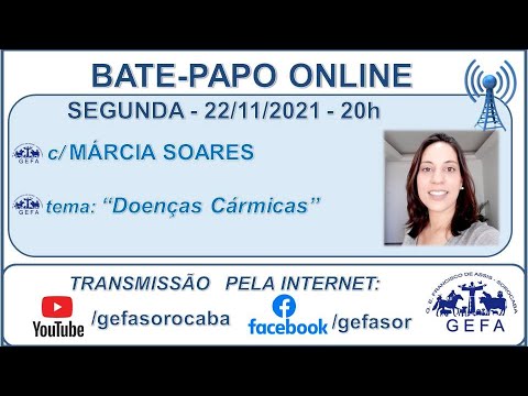 Assista: Palestra online - c/ M�?RCIA SOARES (22/11/2021)
