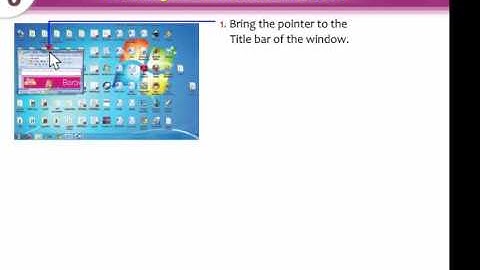 Computer Lesson - Moving A Window