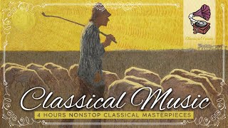 4 Hours Classical Music - Vivaldi Mozart Bach Beethoven Schubert Satie Chopin