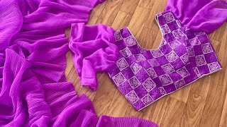 Magic Fox Georgette Crush Plated Saree  with Designer Sequnce screenshot 2
