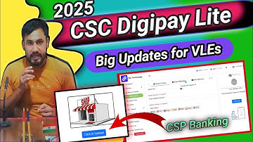 CSC Digipay Lite Big Updates 2025/All Services Available/CSP Banking Point/Withdraw money & Deposit
