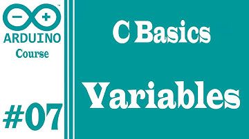 كورس اردوينو: أساسيات لغة السي - المتغيرات Arduino course: C basics - Variables