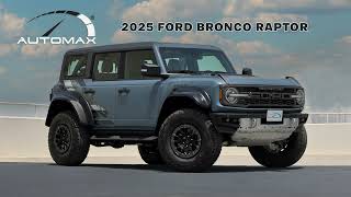 2025 Ford Bronco Raptor 3.0L EcoBoost V6 | Azure Gray Blue | 418HP | Fast Walkaround 🔥