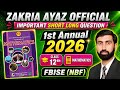 Class 12 Math | Important Questions | Ist Annual Exam 2026 | Federal Board | NBF Book | Sir Zakria