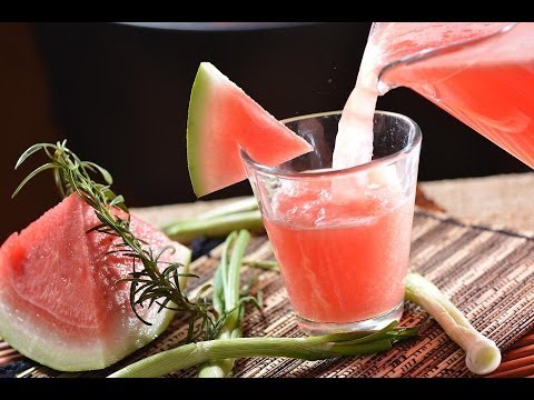 Watermelon and rosemary lemonade - How to make aguas frescas
