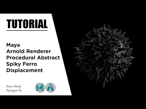 Ferro abstrait à pointes | Rendu Maya et Arnold | Tutoriel