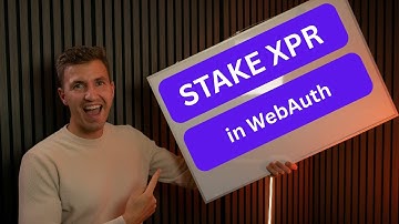 How to stake XPR in WebAuth wallet