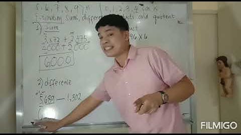 How to estimate sums, differences,  products & quotients