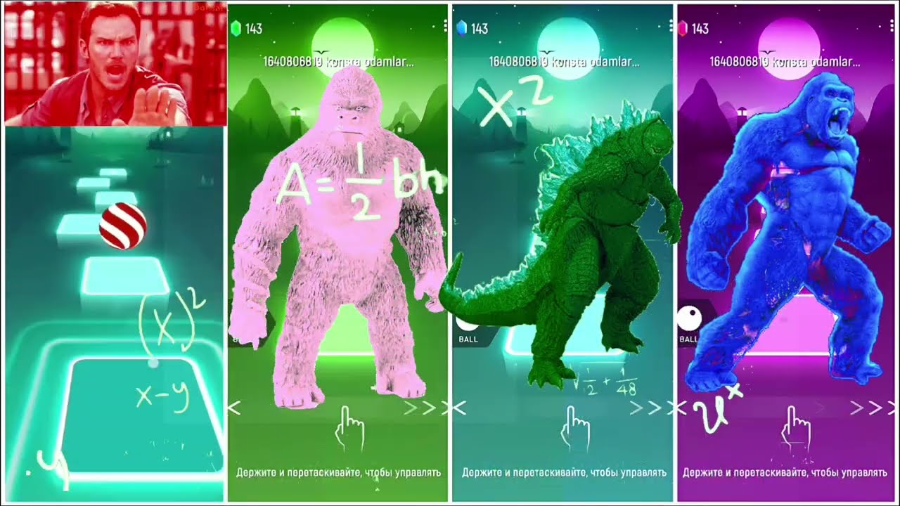 TILES HOP – Dinasouer battle strike & monkey kong