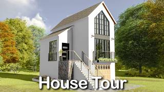(4x8 Meters) Tiny House Design | 1 Bedroom House Tour