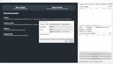 How to set up language of the software - 3Dsurvey tutorial