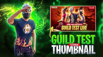 How To Make Free Fire Guild Test Thumbnail In Android 😱💯 FF Thumbnail Tutorial 💪▶️