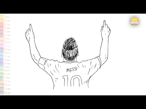 How to draw Messi back side easy HD wallpaper | Pxfuel