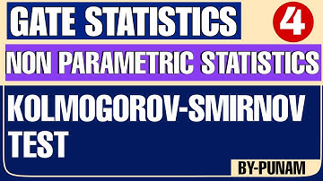 Kolmogorov-Smirnov test| Solved examples| ONE SHOT VIDEO | GATE STATISTICS | Statistics by Punam |
