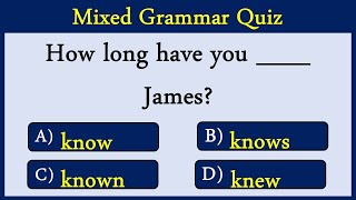 Mixed English Grammar Quiz 16: CAN YOU SCORE 15/15?