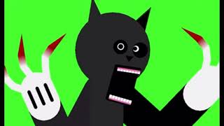 Cartoon Cat Jumpscare Green Screen 1(Free to use)