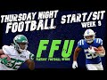 Week 9 Thursday Night Football Starts and Sits || 2021 || The Fantasy Football Upside Podcast