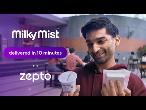 Taking care of your protein needs ? Milky Mist delivered on Zepto