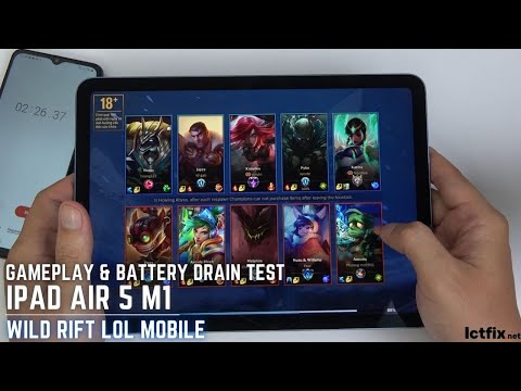 iPad Air 5 League of Legends Mobile Wild Rift Gaming test | LOL Mobile