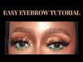 EASY &amp; DETAILED EYEBROW TUTORIAL 2021 | APRIL OBIEGBU