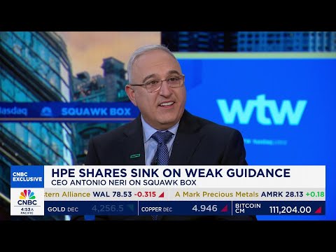 Thumbnail: HPE CEO Antonio Neri on FY26 guidance, company strategic priorities and growth outlook