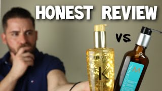 MOROCCANOIL VS KERASTASE ELIXIR ULTIME | Honest review , which hair oil is best