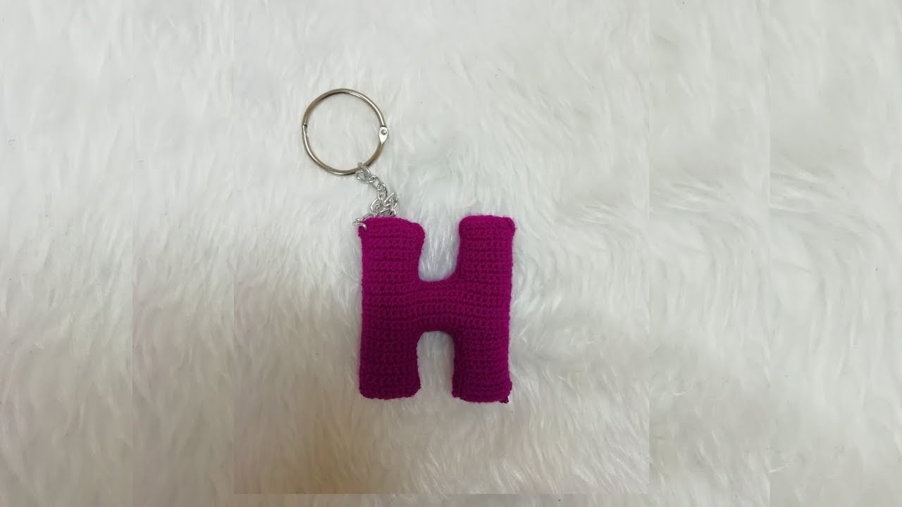 حرف H مجسم بالكروشيه (الجزء الثاني) | H litter in crochet