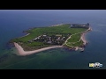 L'île Tatihou dans le Cotentin en vue aérienne