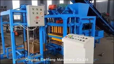 QT4 25C Concrete fly ash hollow solid paver block brick making machine.