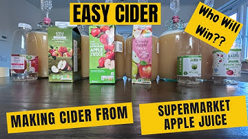 Making Cider From Supermarket Apple Juice (EASY CIDER)