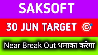 saksoft share latest news || saksoft share latest news today